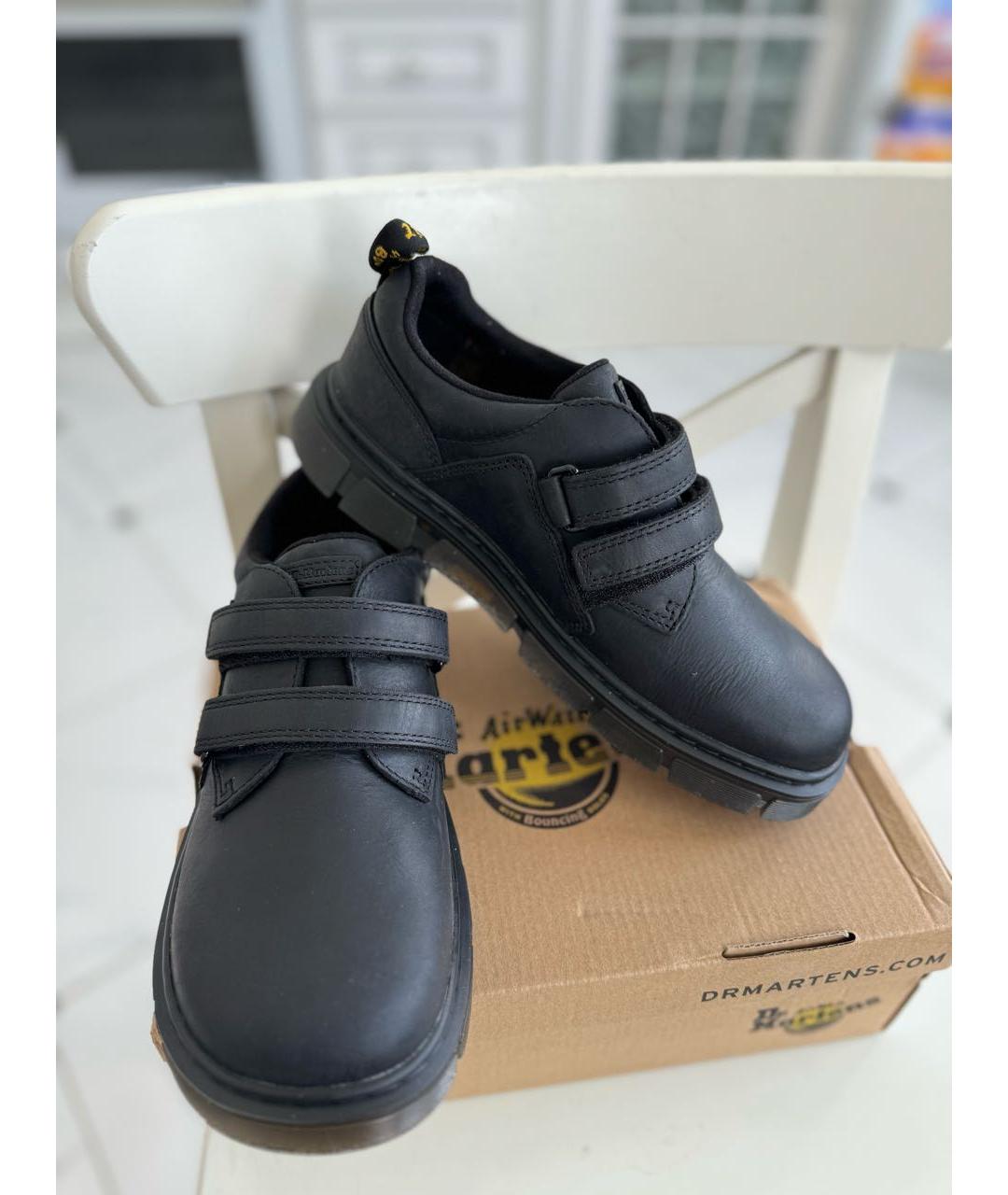 DR. MARTENS Черные кожаные кеды, фото 3