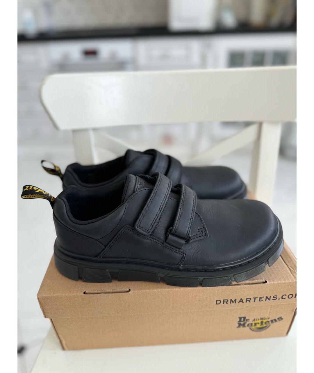 DR. MARTENS Черные кожаные кеды, фото 6
