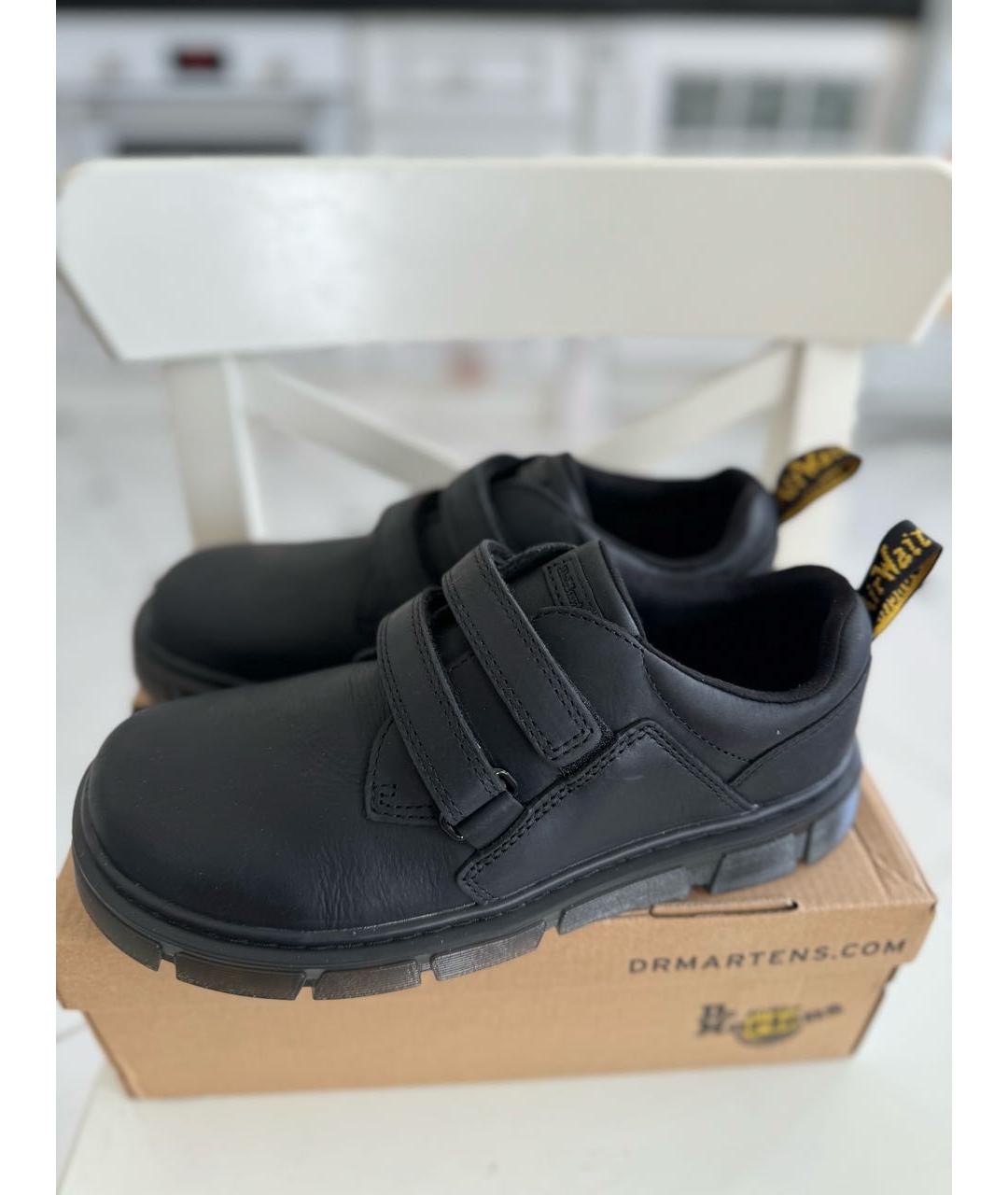 DR. MARTENS Черные кожаные кеды, фото 7