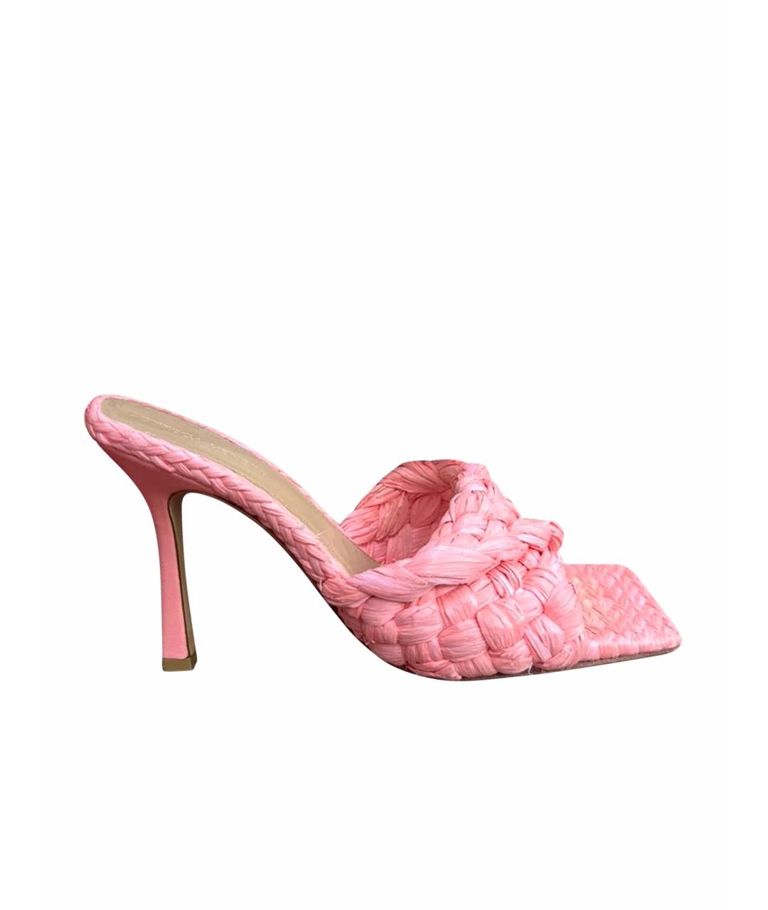 BOTTEGA VENETA Розовые мюли, фото 1