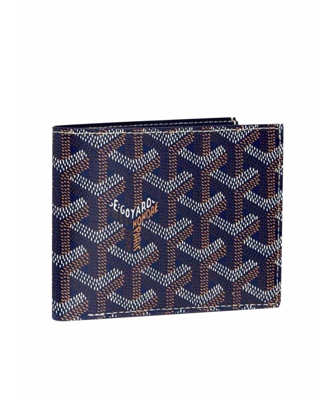 GOYARD Темно-синий кожаный кошелек, фото 1