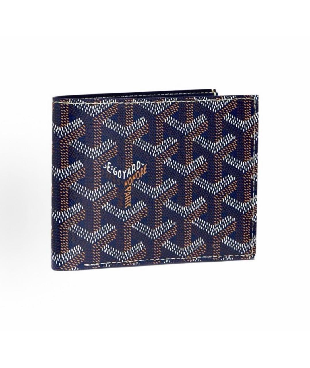 GOYARD Темно-синий кожаный кошелек, фото 5