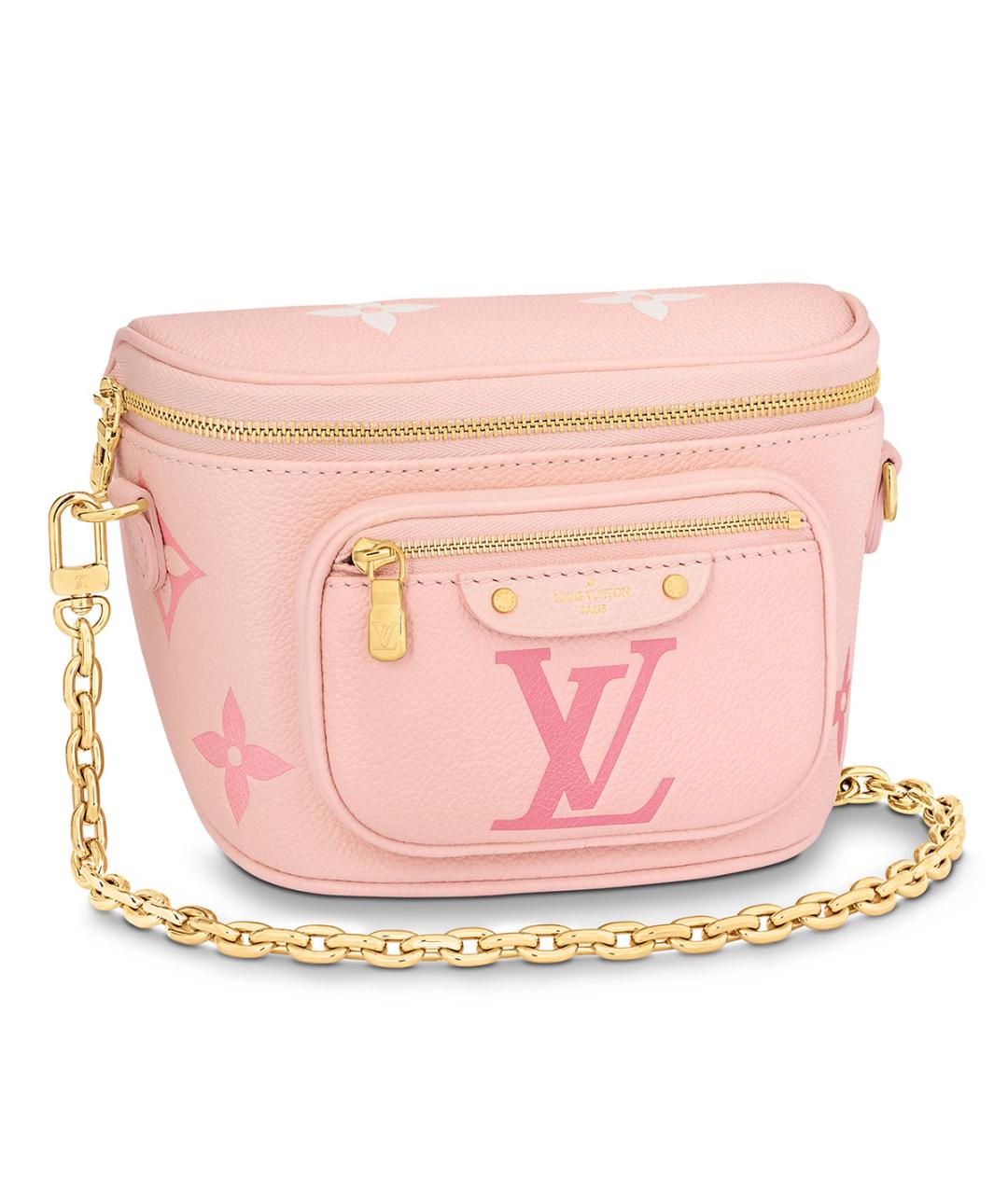 LOUIS VUITTON Розовая кожаная сумка через плечо, фото 2
