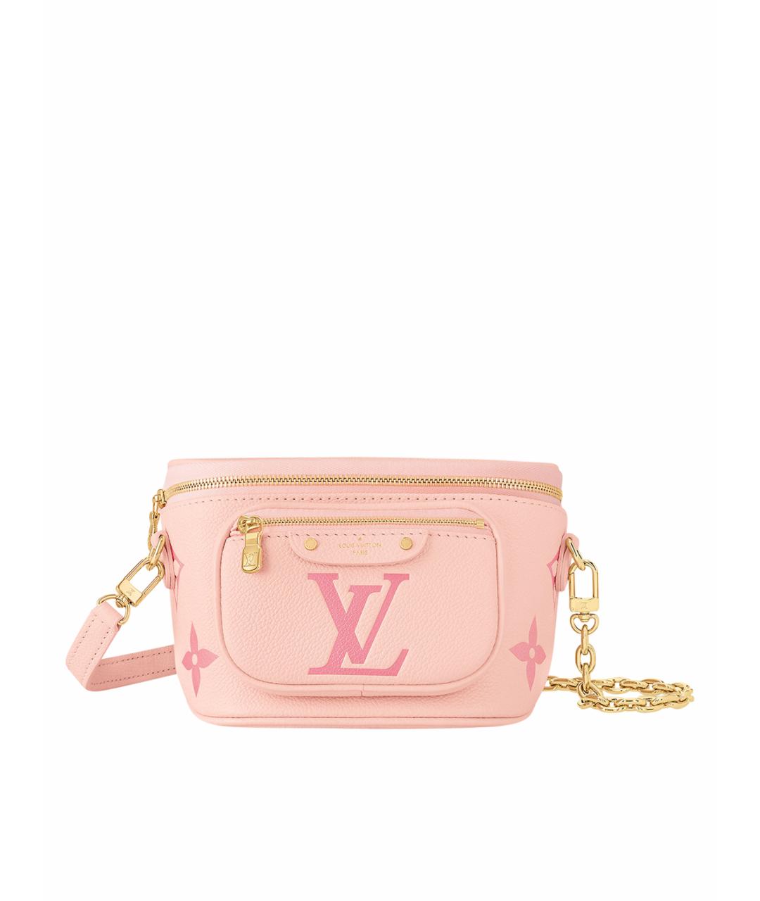 LOUIS VUITTON Розовая кожаная сумка через плечо, фото 1