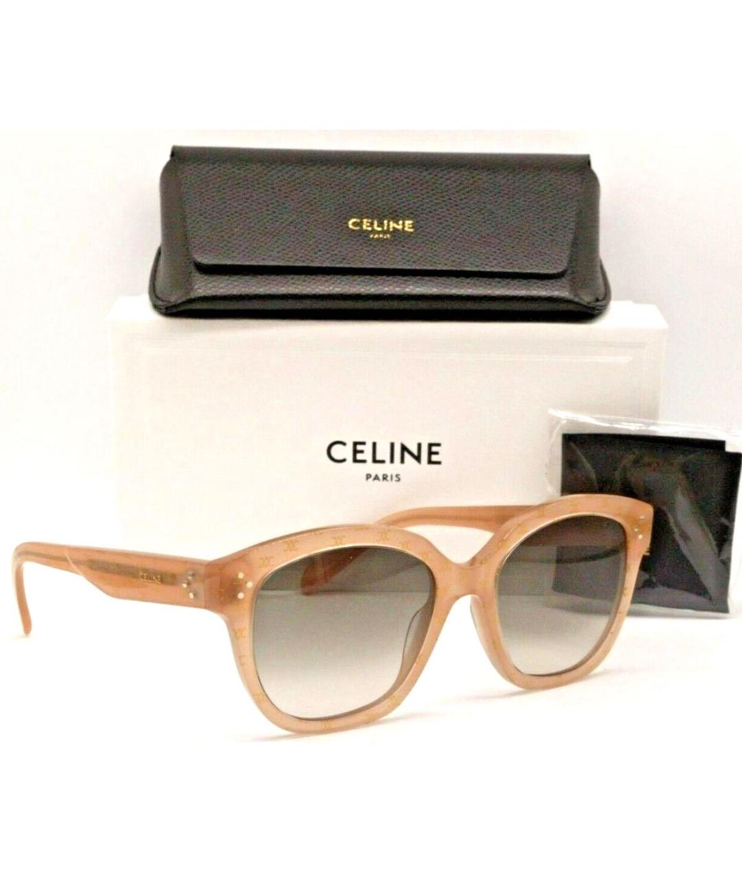 CELINE Бежевые солнцезащитные очки, фото 8