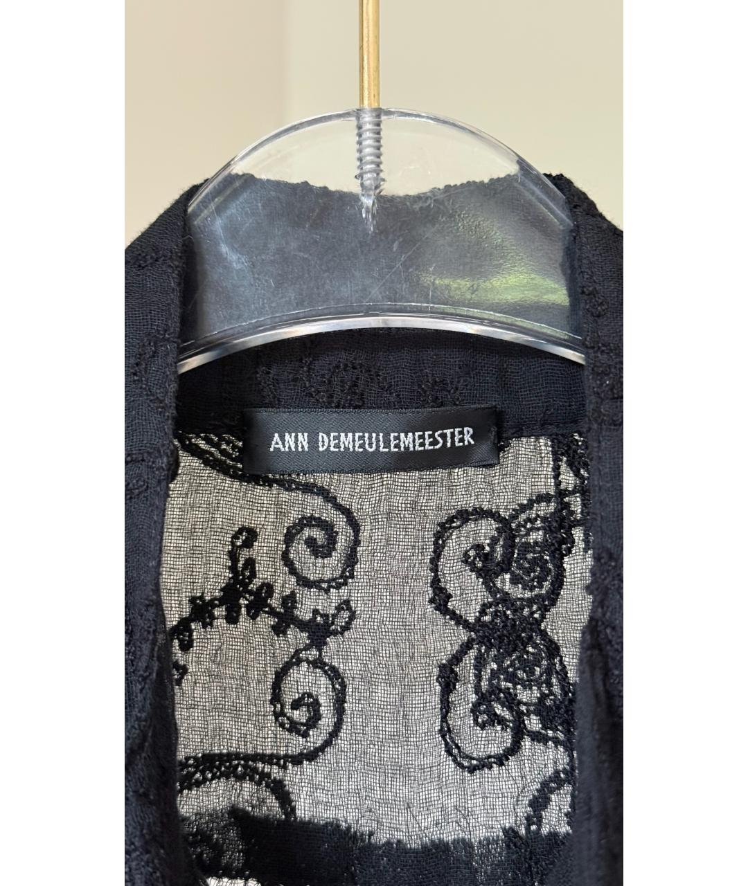 ANN DEMEULEMEESTER Черная блузы, фото 7