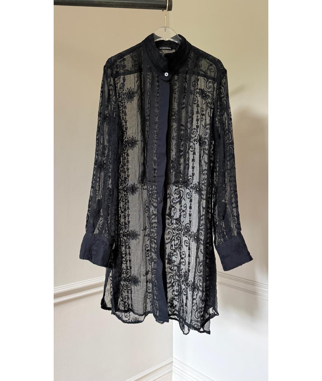 ANN DEMEULEMEESTER Черная блузы, фото 8