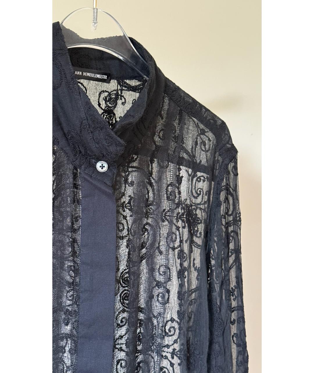 ANN DEMEULEMEESTER Черная блузы, фото 5
