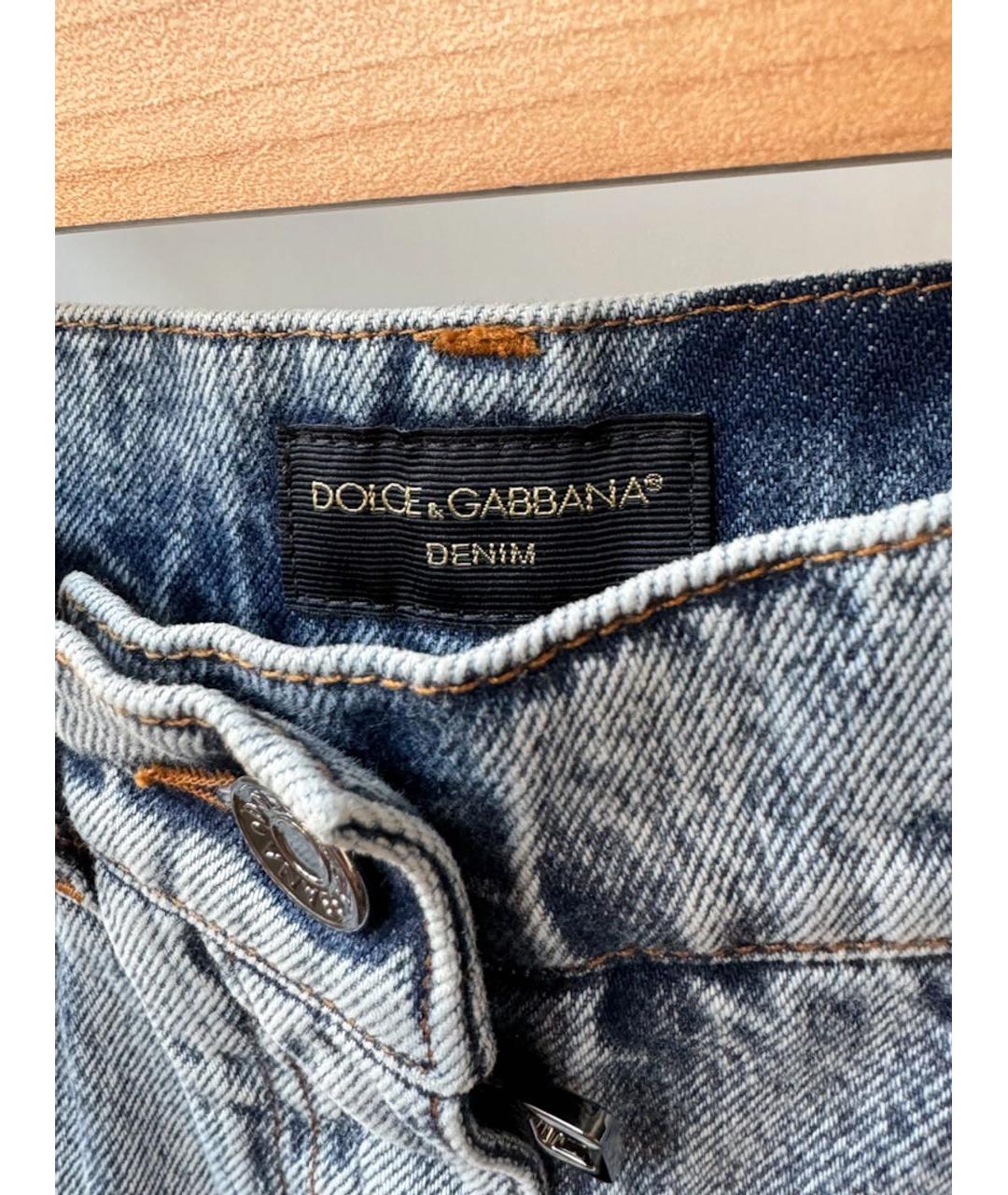 DOLCE&GABBANA Голубые деним шорты, фото 6