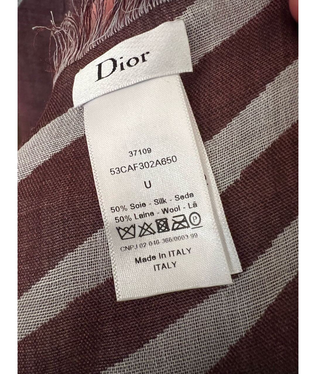 CHRISTIAN DIOR PRE-OWNED Мульти шелковый шарф, фото 3