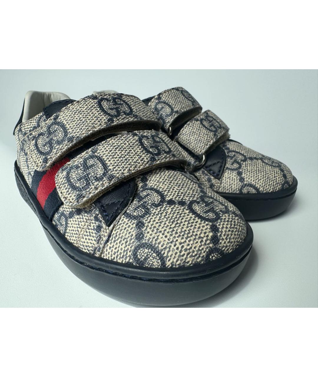 GUCCI Бежевые кожаные кеды, фото 7