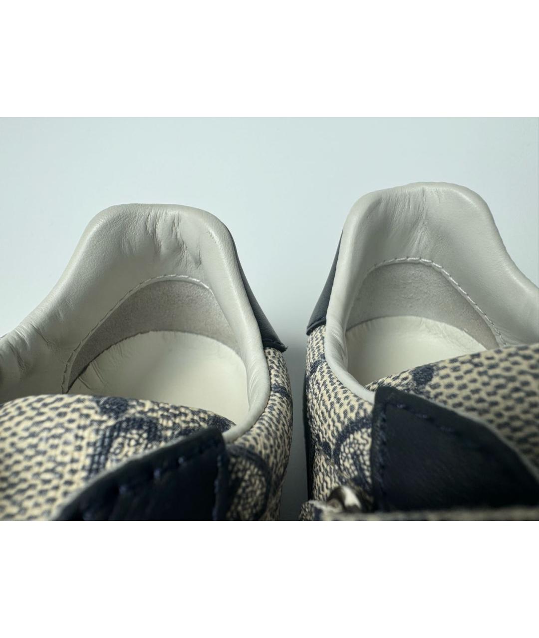 GUCCI Бежевые кожаные кеды, фото 8