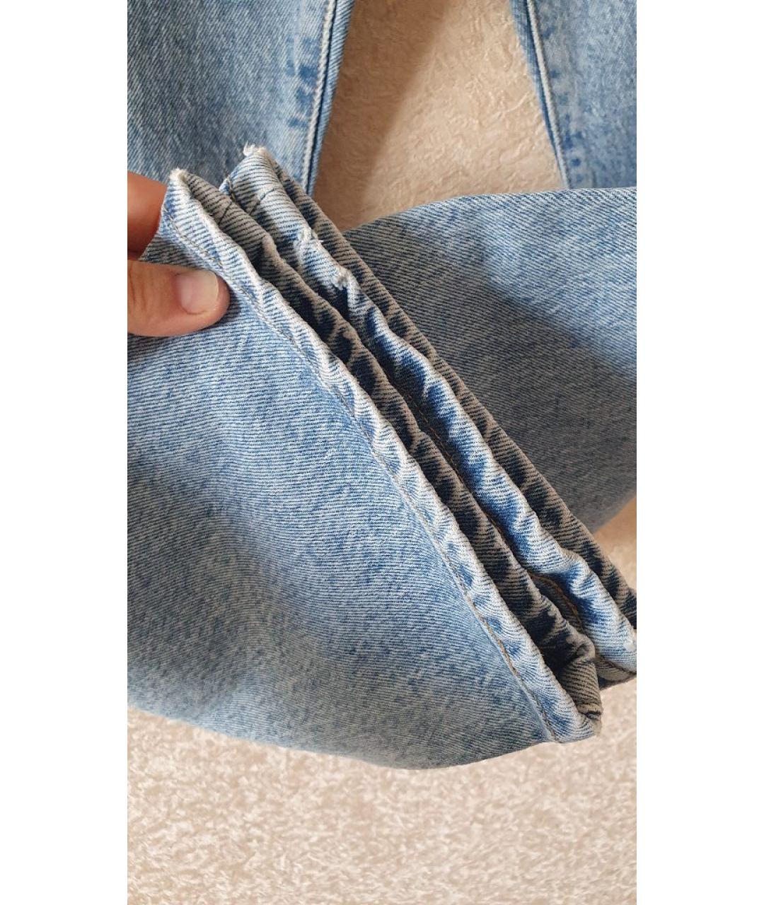 LEVI'S Синие хлопковые прямые джинсы, фото 7