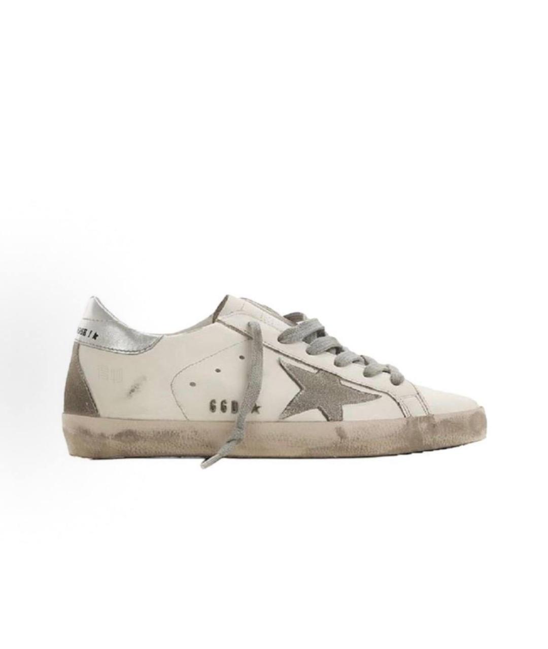GOLDEN GOOSE Белые кожаные кеды, фото 6