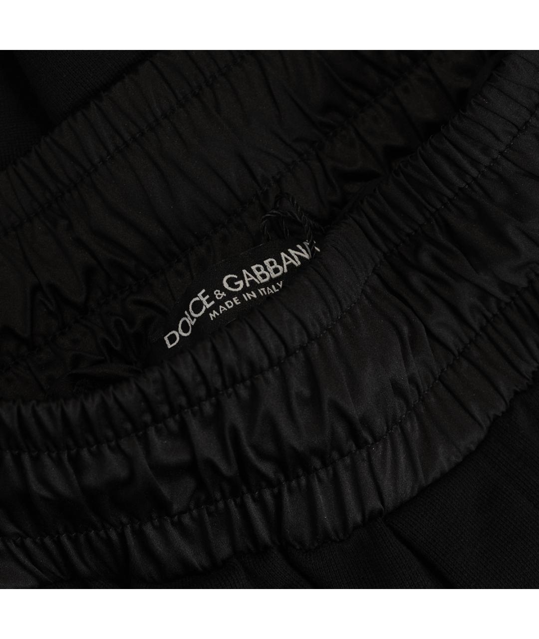 DOLCE&GABBANA Черный хлопковый спортивный костюм, фото 9