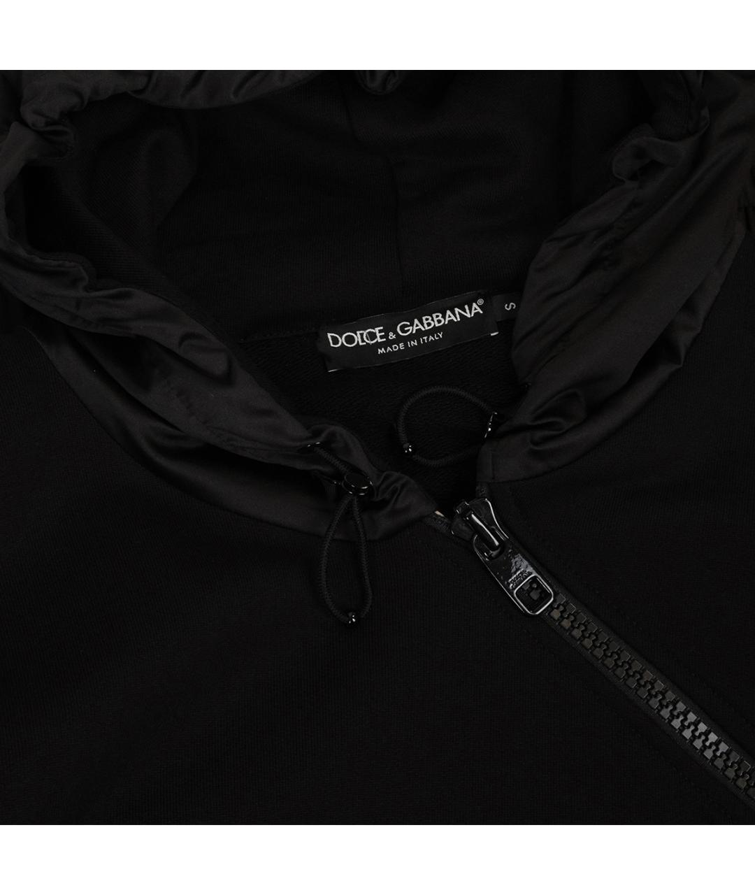DOLCE&GABBANA Черный хлопковый спортивный костюм, фото 5