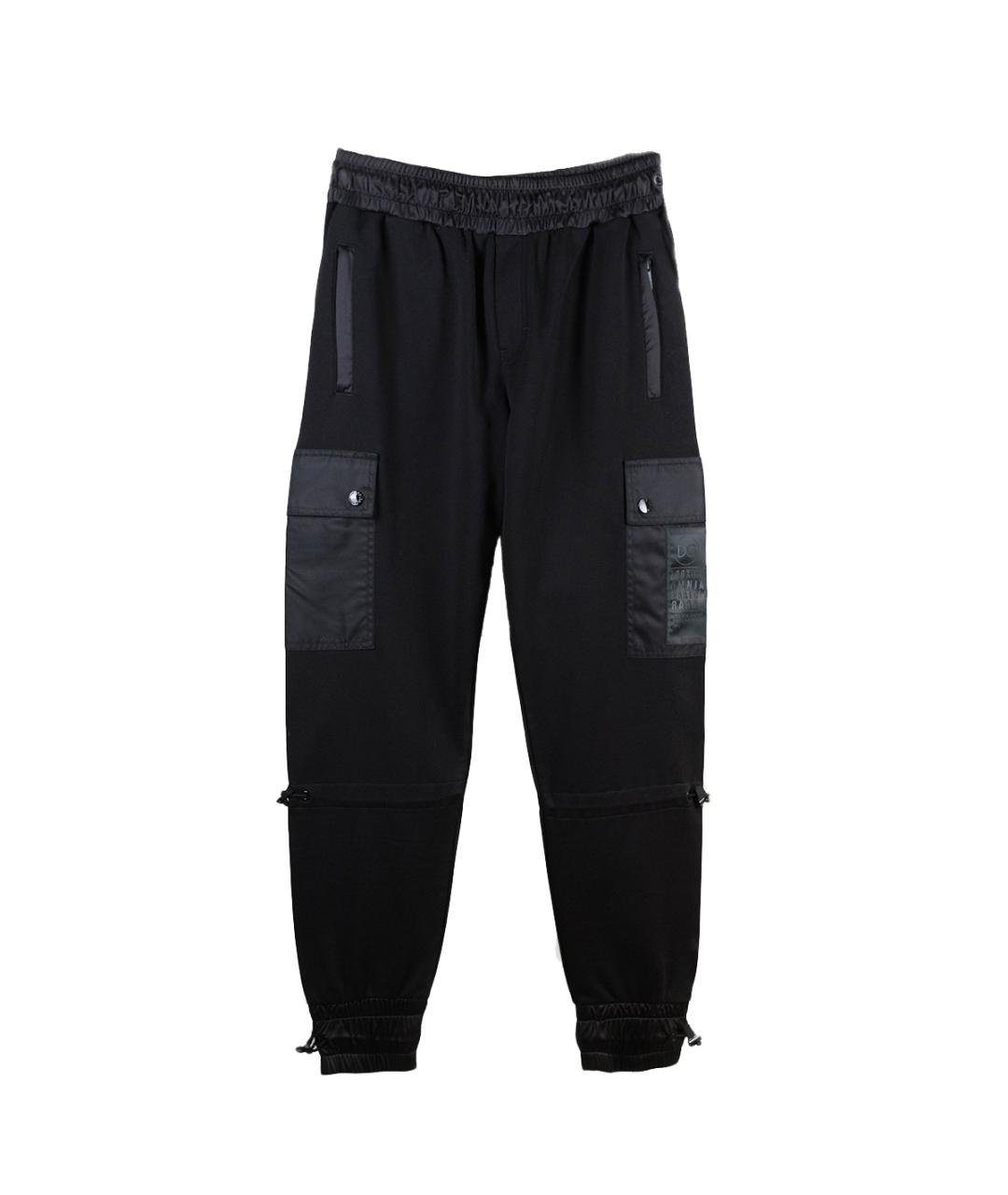 DOLCE&GABBANA Черный хлопковый спортивный костюм, фото 3