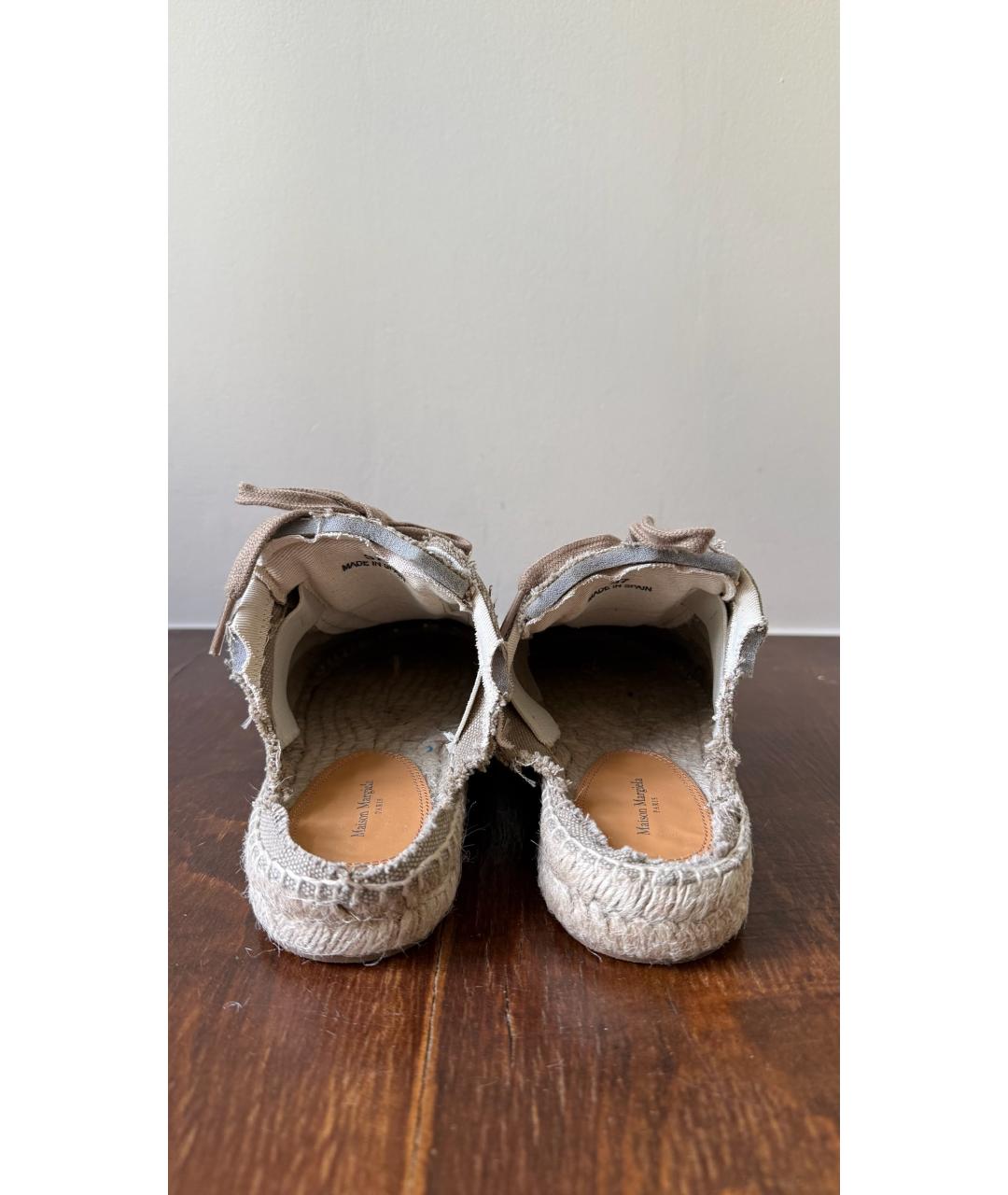 MAISON MARGIELA Бежевые сабо, фото 4