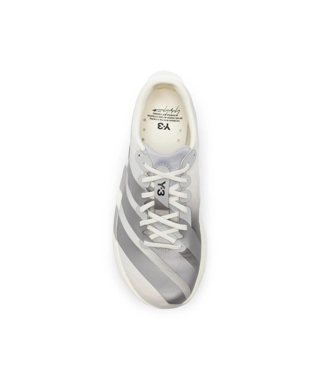 Y-3 Белые текстильные кроссовки, фото 4