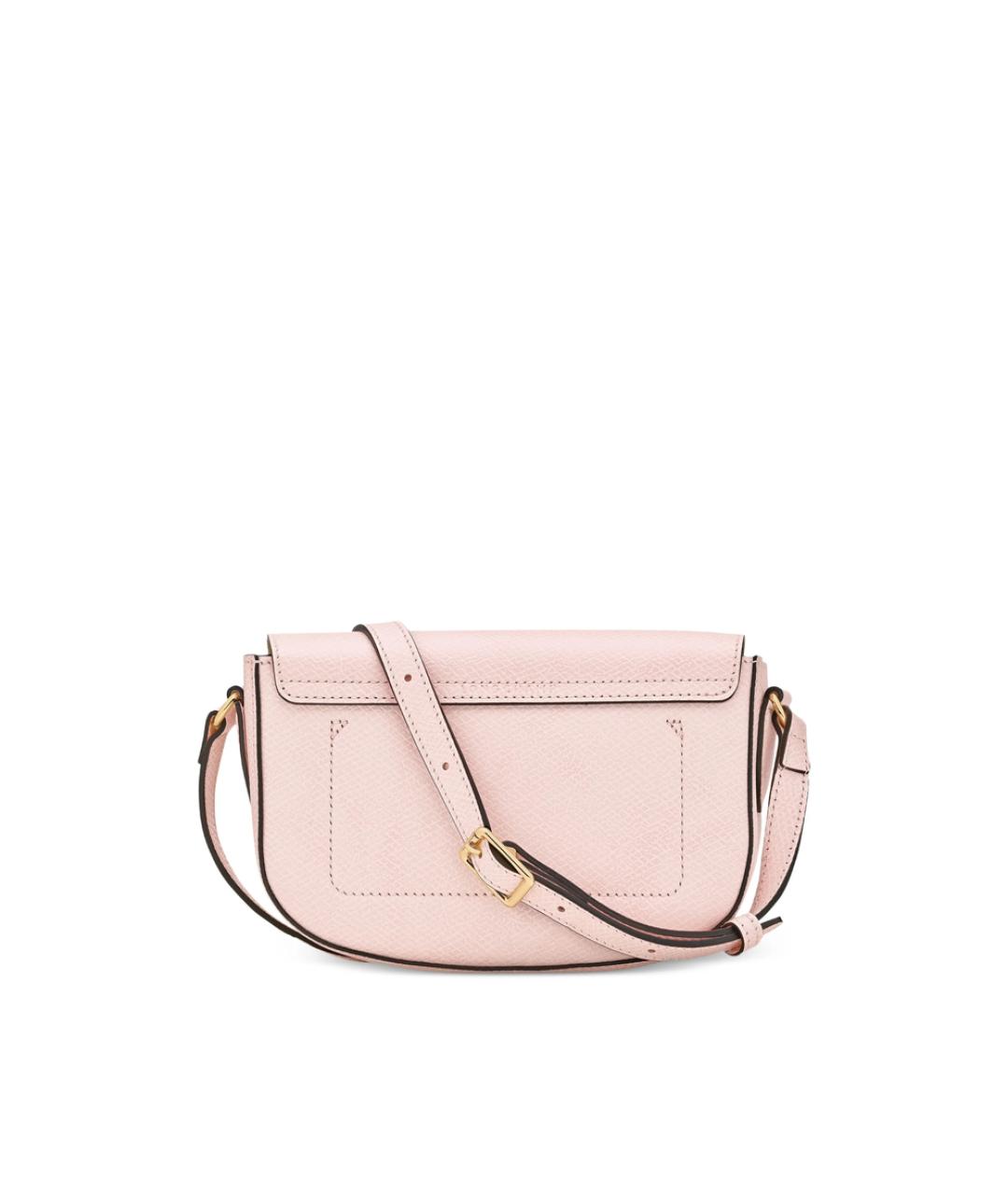 LONGCHAMP Розовая кожаная сумка через плечо, фото 4