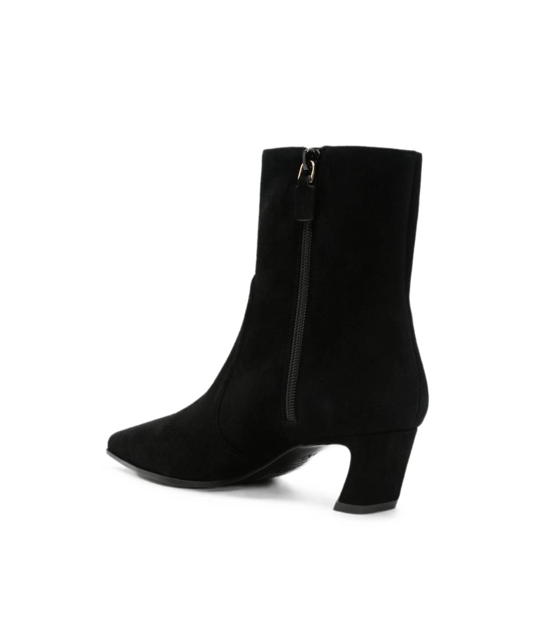 STUART WEITZMAN Черные замшевые ботильоны, фото 2