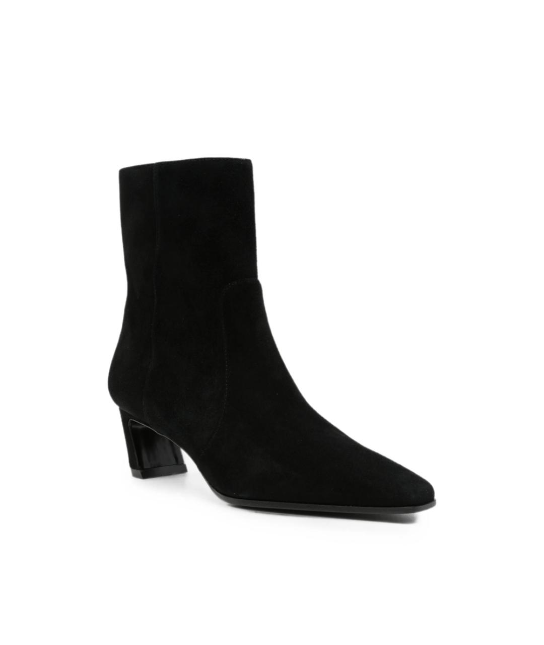 STUART WEITZMAN Черные замшевые ботильоны, фото 3
