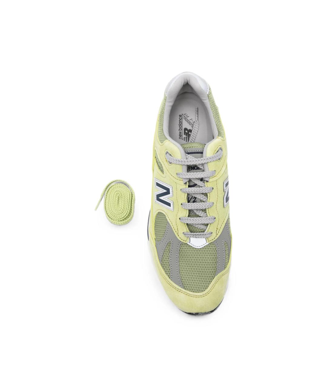 NEW BALANCE Желтые замшевые низкие кроссовки / кеды, фото 3