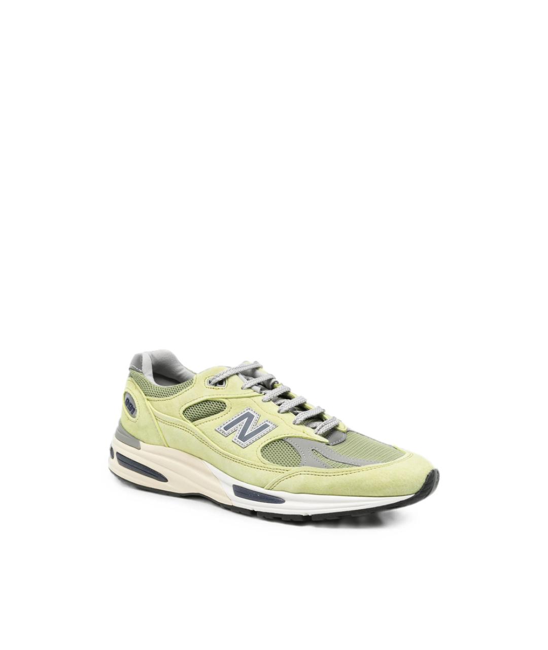 NEW BALANCE Желтые замшевые низкие кроссовки / кеды, фото 2