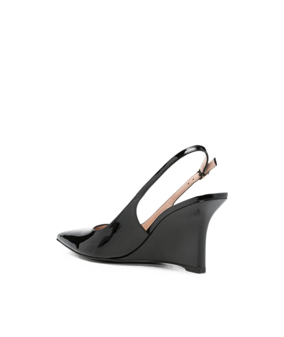 STUART WEITZMAN Черные кожаные туфли, фото 2