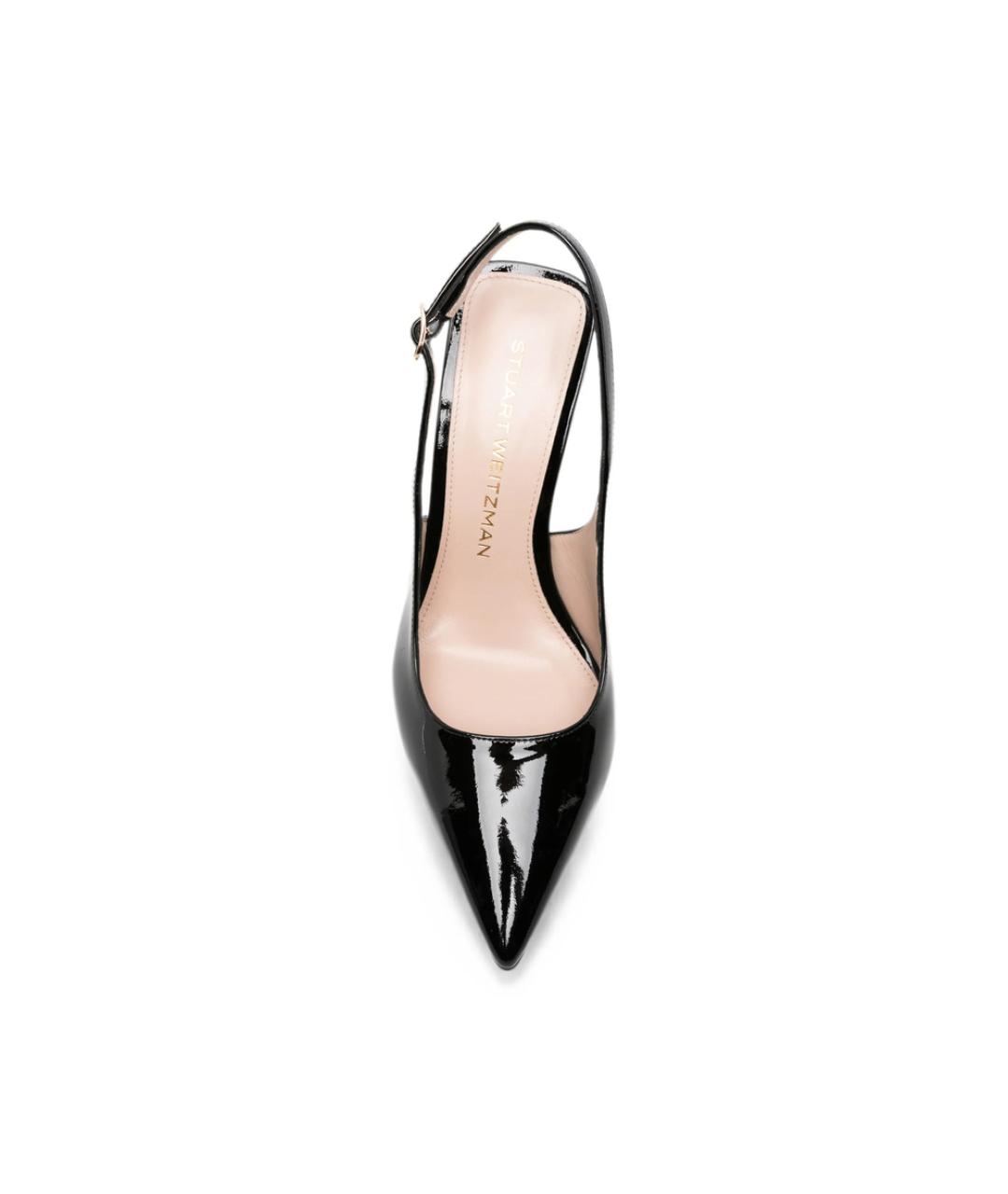 STUART WEITZMAN Черные кожаные туфли, фото 3
