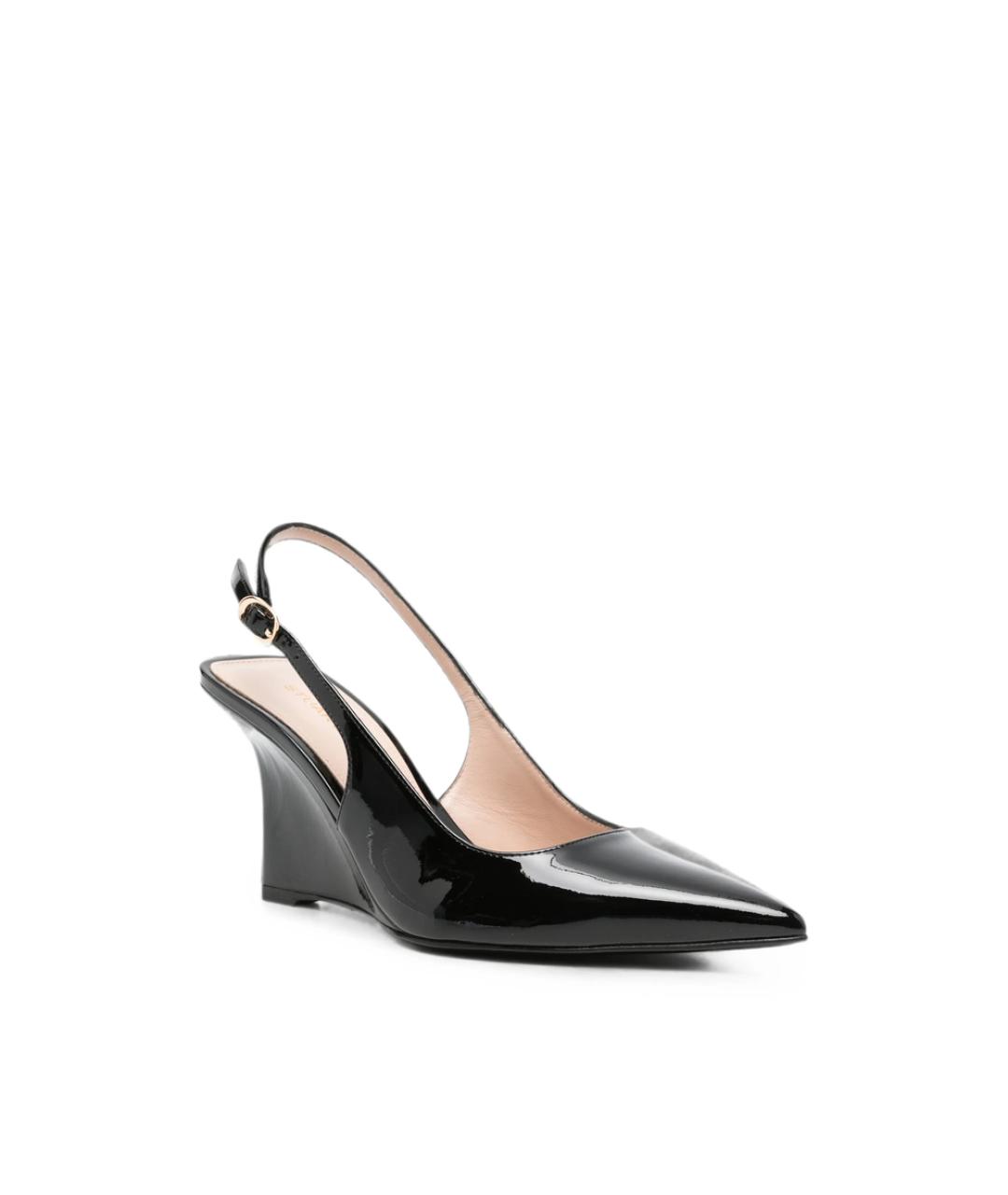 STUART WEITZMAN Черные кожаные туфли, фото 4