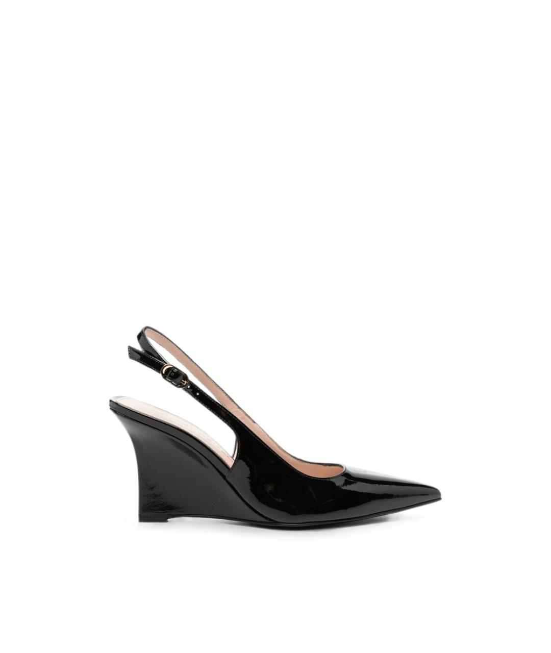 STUART WEITZMAN Черные кожаные туфли, фото 1