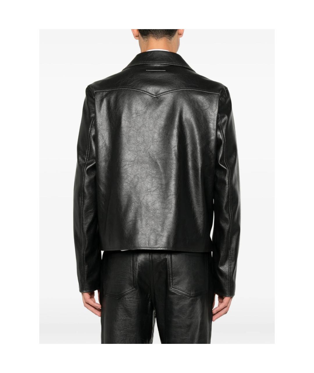 MM6 MAISON MARGIELA Черная полиэстеровая куртка, фото 4