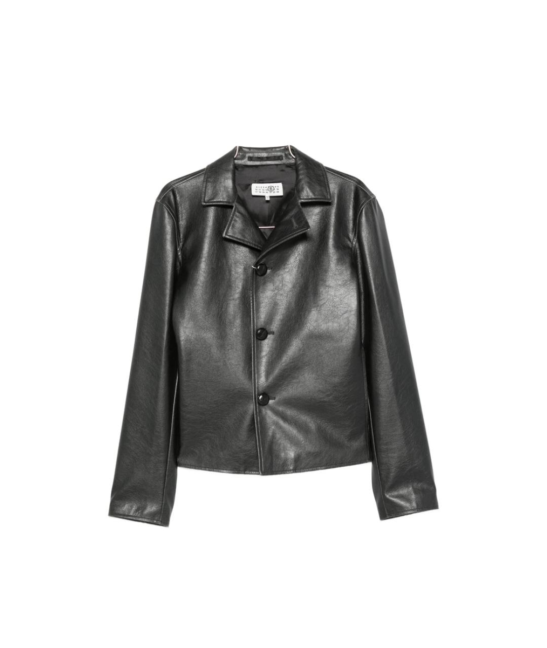 MM6 MAISON MARGIELA Черная полиэстеровая куртка, фото 1