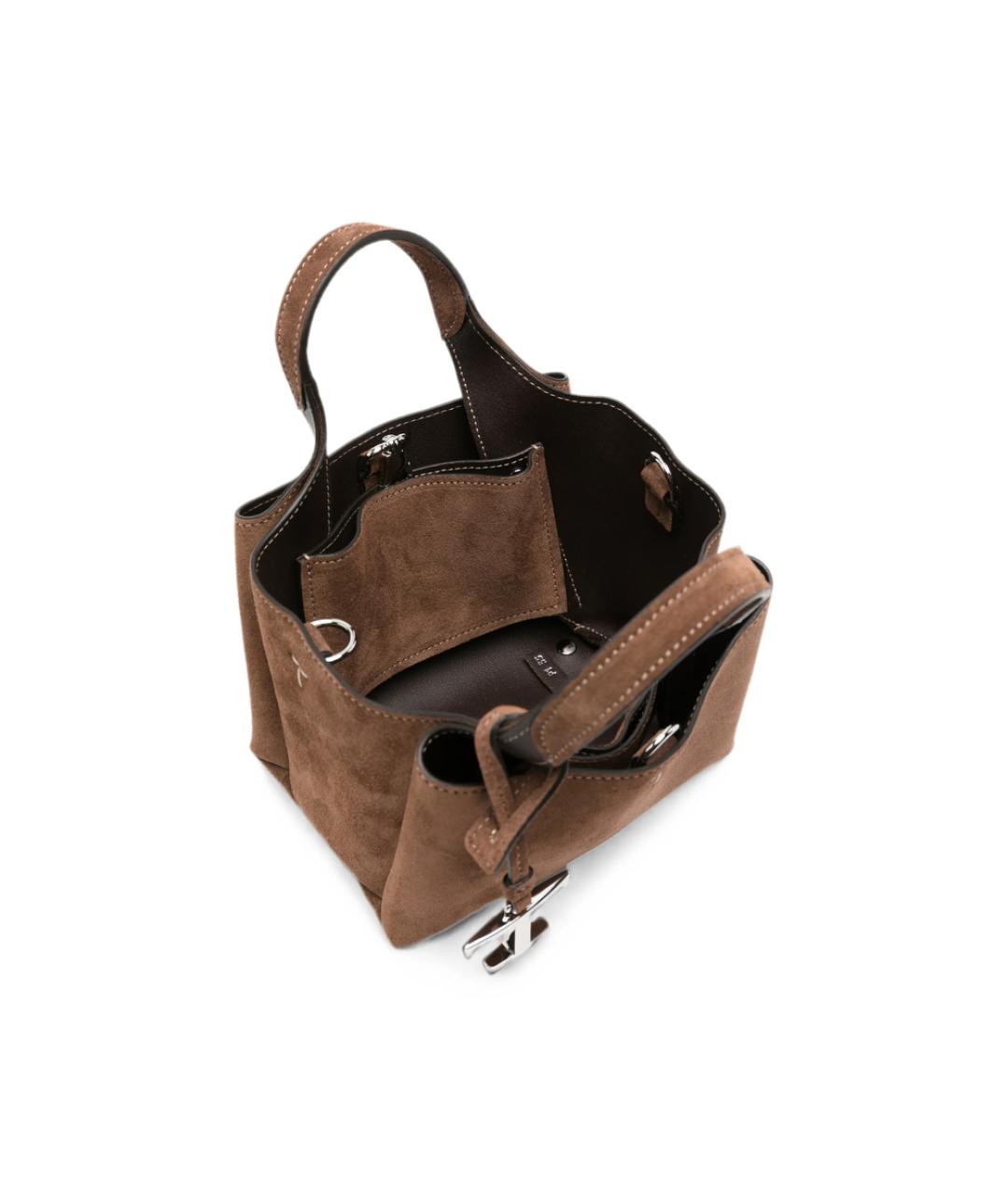 TOD'S Коричневая замшевая сумка через плечо, фото 2