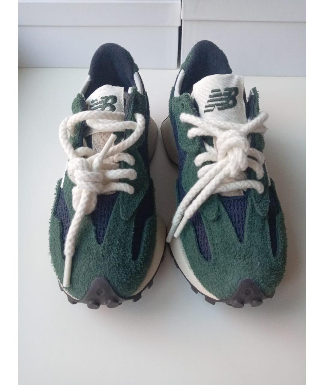 NEW BALANCE Зеленые текстильные кроссовки, фото 2
