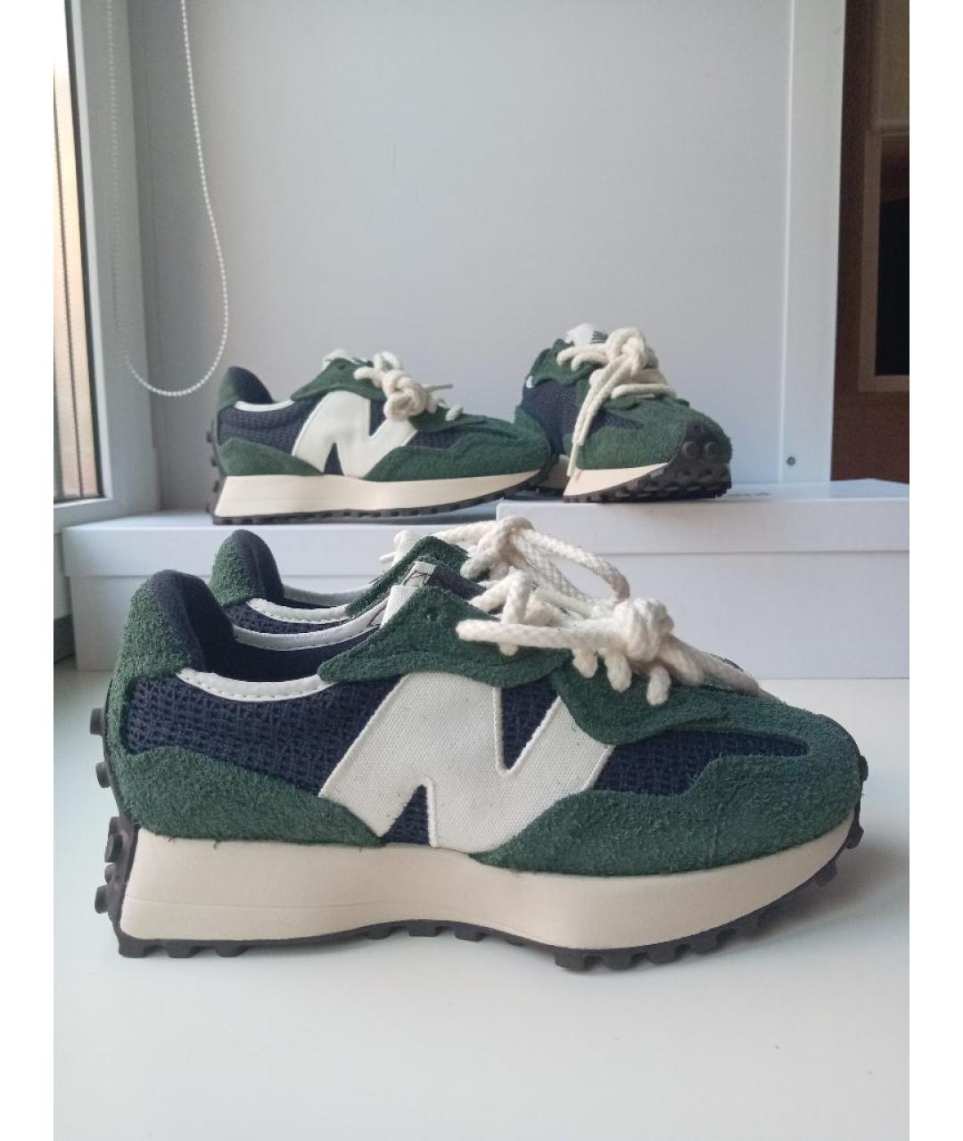NEW BALANCE Зеленые текстильные кроссовки, фото 10