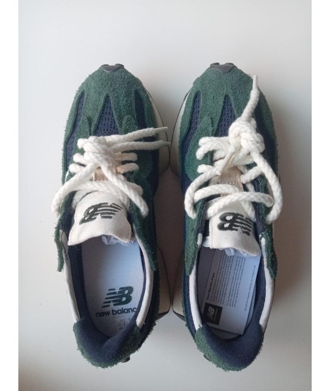 NEW BALANCE Зеленые текстильные кроссовки, фото 3