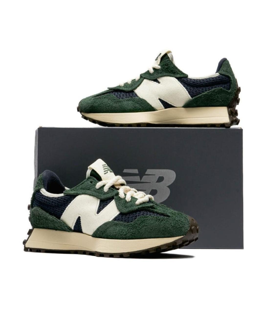 NEW BALANCE Зеленые текстильные кроссовки, фото 7