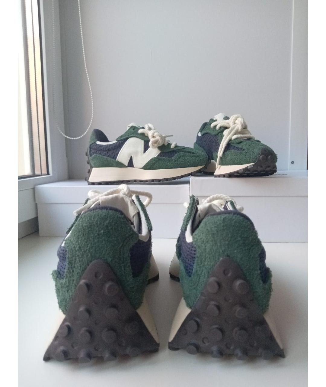 NEW BALANCE Зеленые текстильные кроссовки, фото 4
