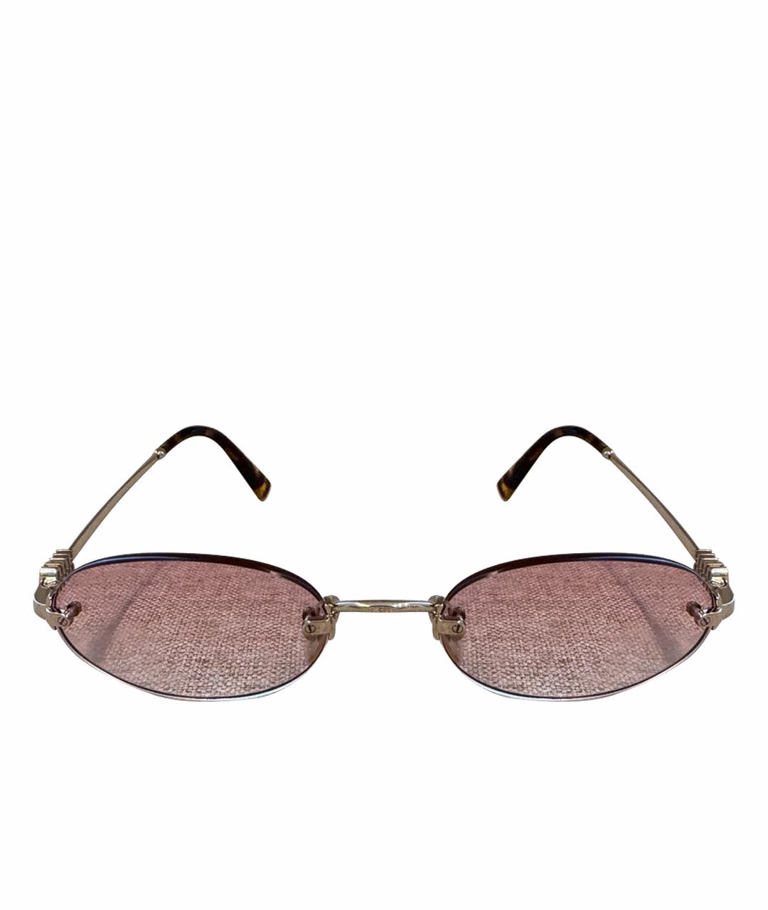MIU MIU Розовые металлические солнцезащитные очки, фото 1
