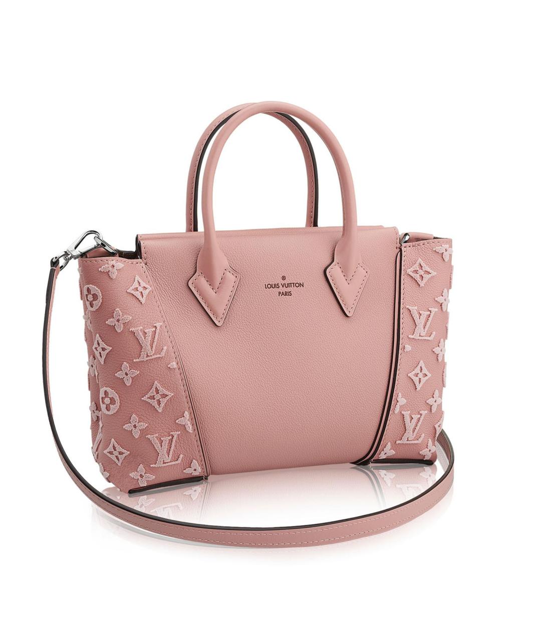 LOUIS VUITTON Розовая кожаная сумка с короткими ручками, фото 8