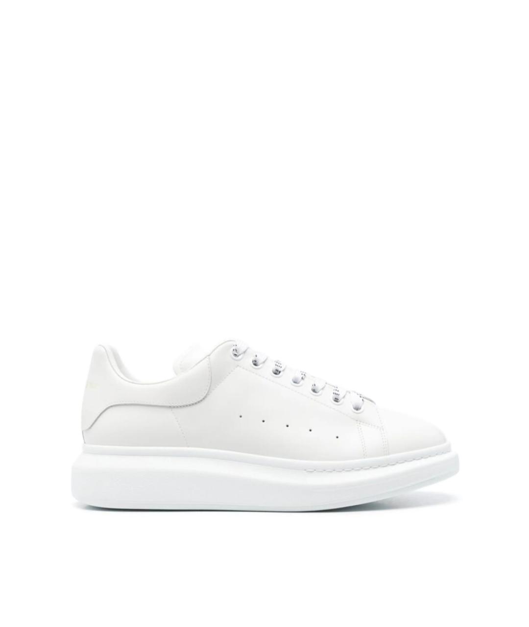 ALEXANDER MCQUEEN Белые кожаные кроссовки, фото 1