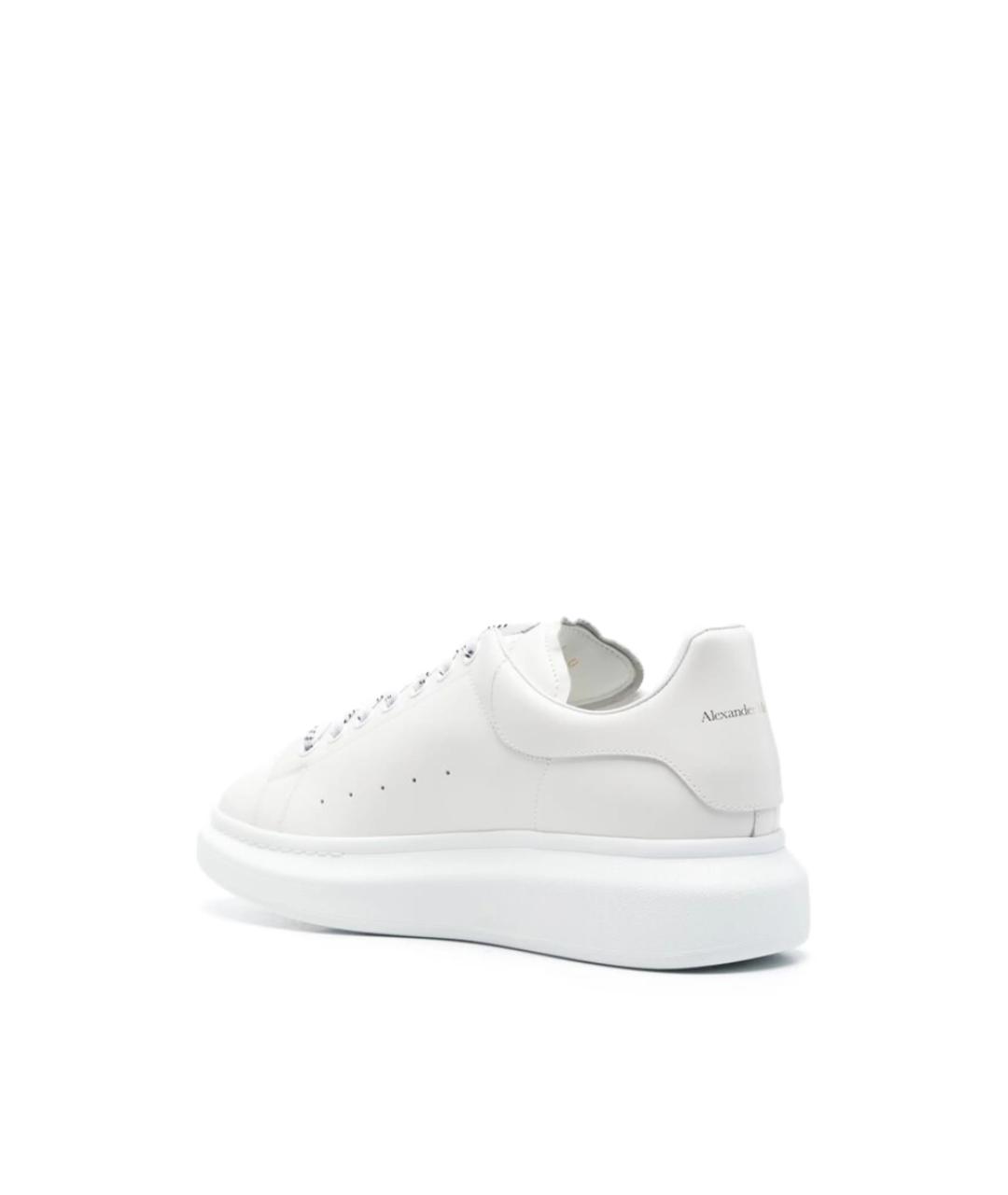 ALEXANDER MCQUEEN Белые кожаные кроссовки, фото 4