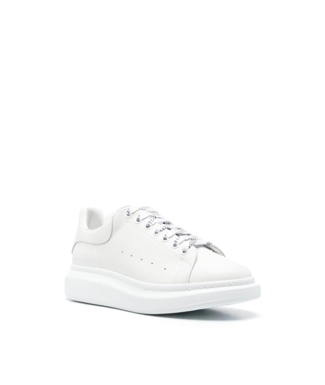 ALEXANDER MCQUEEN Белые кожаные кроссовки, фото 2