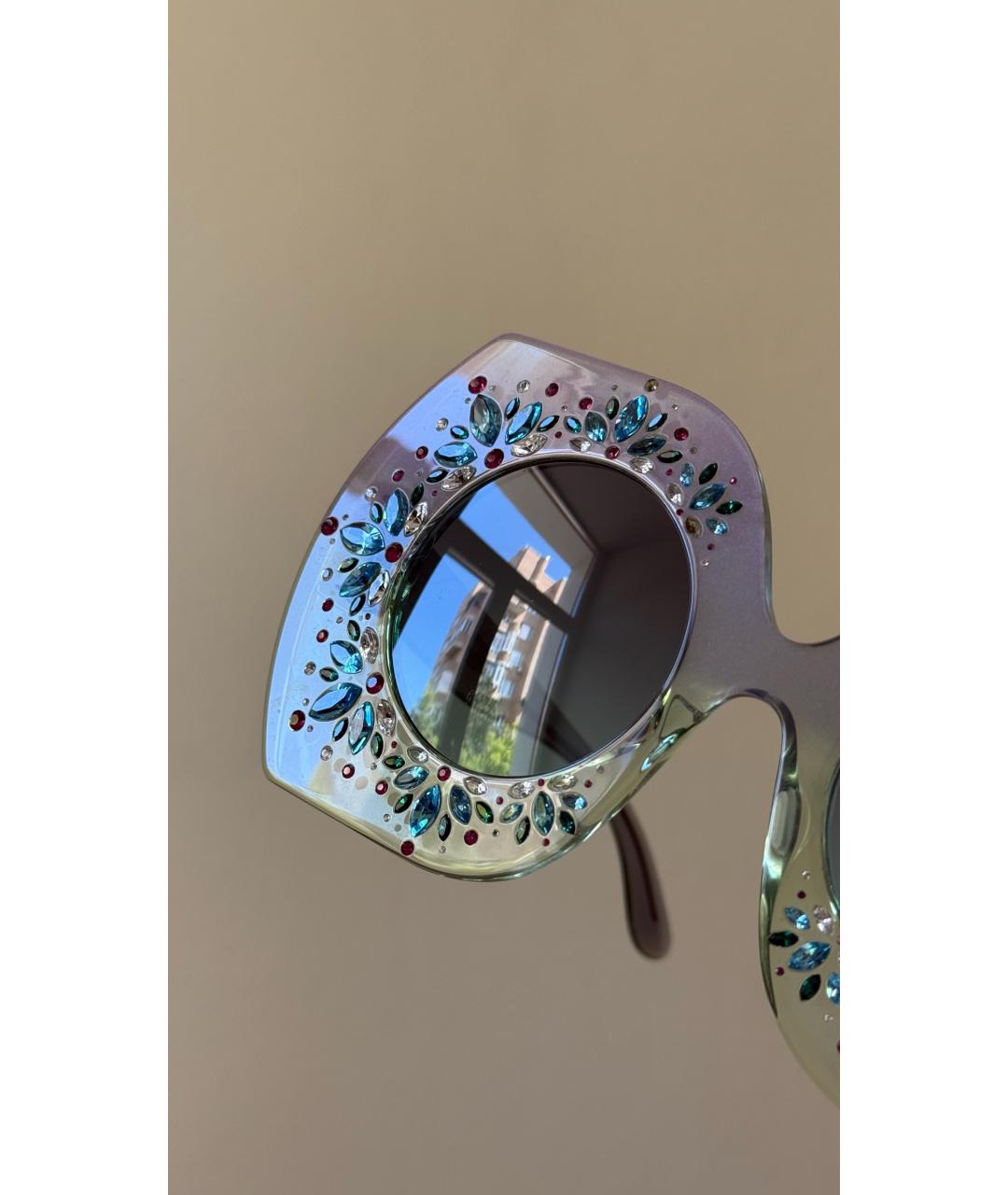 DOLCE&GABBANA Голубые солнцезащитные очки, фото 4