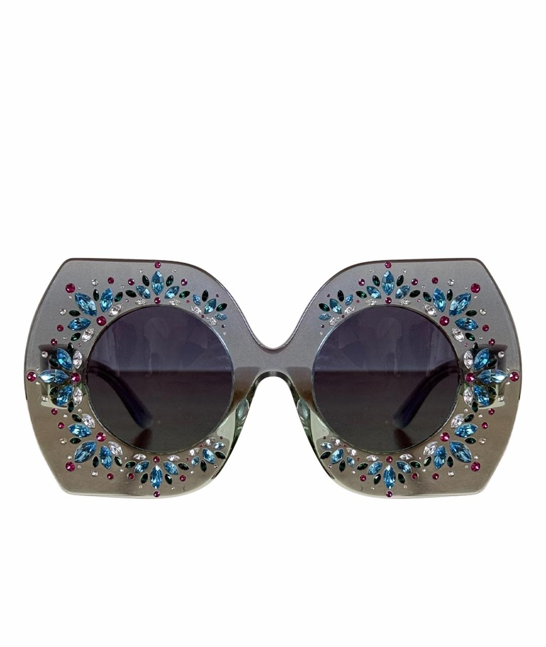 DOLCE&GABBANA Голубые солнцезащитные очки, фото 1