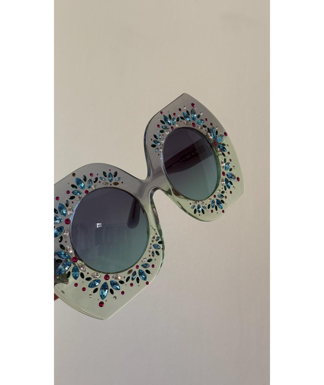 DOLCE&GABBANA Голубые солнцезащитные очки, фото 3