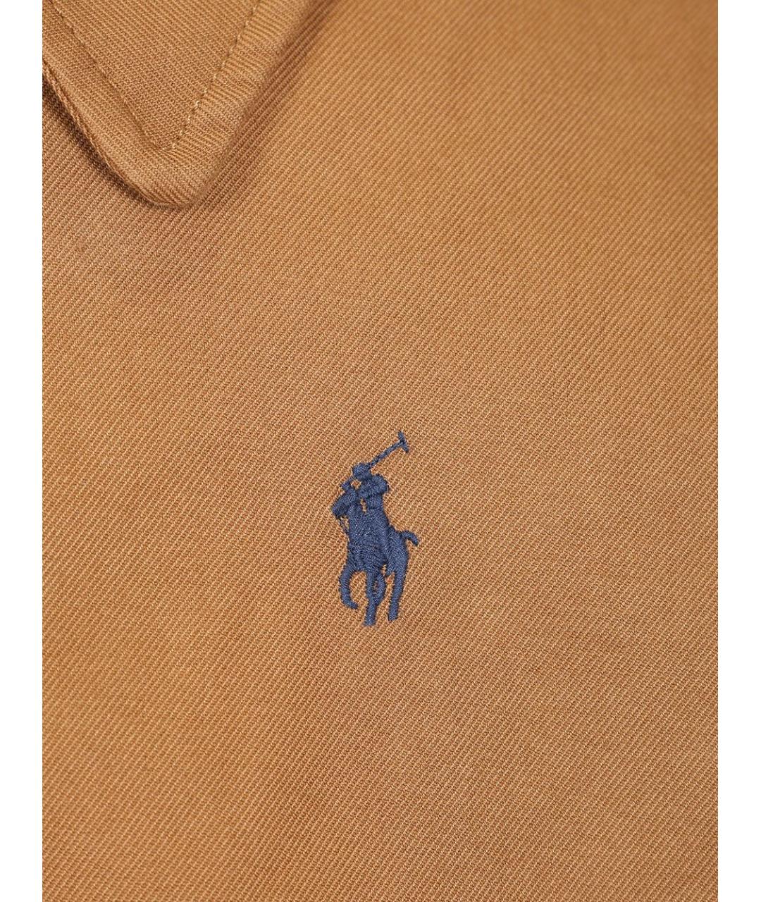 POLO RALPH LAUREN Коричневая хлопковая куртка, фото 3
