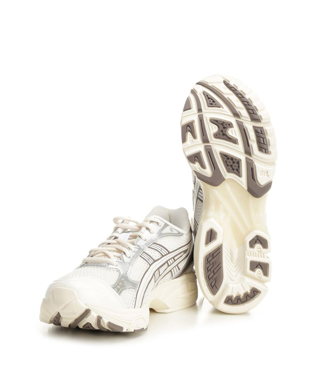 ASICS Бежевые кожаные кроссовки, фото 5
